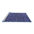 thumbnail image 2 of Ahgly Company Machine Washable Indoor Rectangle Abstract Blue Modern Area Rugs, 7' x 10', 2 of 4