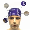 thumbnail image 3 of Vruelia Sweat Wicking Doo Rag Cooling Dew Rag Helmet Liner Large Motorcycle Do Rags Head Wrap Bandana Skull Caps for Men and Women, 3 of 4