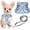 Greyblue, variant on YIMEIS Dog Harness and Leash Set, No Pull Soft Mesh Pet Harness, Reflective Adjustable Puppy Vest for Small Medium Large Dogs, Cats
