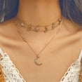 thumbnail image 2 of Estrella Personalidad Luna Collar Clavícula Cadena Geométrica Collares Colgantes, 2 of 8