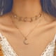 thumbnail image 2 of Estrella Personalidad Luna Collar Clavícula Cadena Geométrica Collares Colgantes, 2 of 8