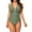 Army Green, variant on Women's Tankini Swimsuits Two-Piece Tummy Control Bathing Suits V-Neck Printing Swim Dress for Women with Boyshorts