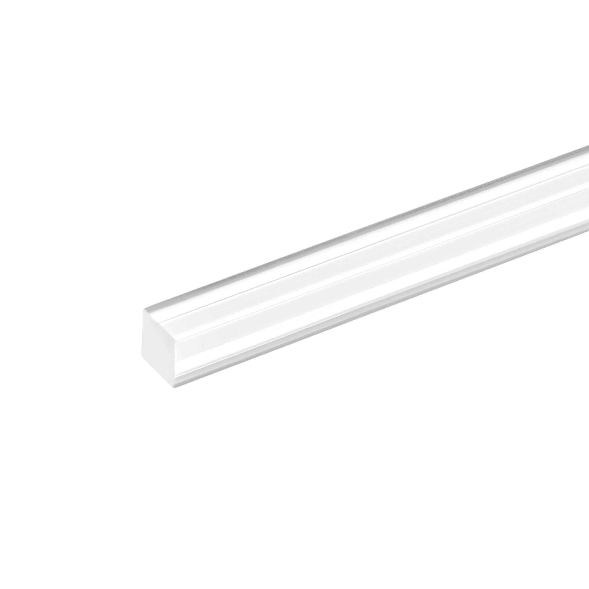 Acrylic Square Rod,10mmx10mmx20inch Clear Plastic Rod Solid PMMA Bar