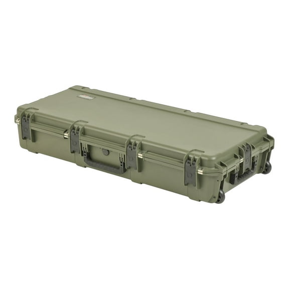 SKB 3I-4217-7M-E iSeries Empty Waterproof Case with Wheels - Olive Drab Green, 42.50 x 17 x 7.50 in.
