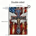 thumbnail image 3 of PHYHOO Garden Flag Double Sided, CROSS Yard Decoration,Small Seasonal Outdoor Decor for Summer Independence Day,Memorial Day,Veteran's Day Farmhouse Holiday Outside White, 3 of 6