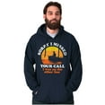 thumbnail image 5 of Funny On the Other Line Fishing Pun Unisex Plus Fleece Graphic Hoodie Brisco Brands 4X, 5 of 6