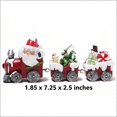 thumbnail image 4 of Hodao Christmas Train Tabletop Decoration Hand-Painted Santa Claus Train Figurine Snowman and Gift Car with Holiday Accents Resin Christmas Train Ornament Festive Decor for Kids' Room and Living Room, 4 of 6