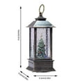 thumbnail image 2 of Christmas Snow Globe Lantern Crystal Sparkling Christmas Tree Gift Set Illuminated Lantern Holiday Season Decorations, 2 of 6