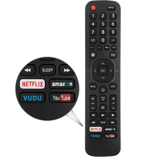 Remote Control Universal for Hisense Smart TV, Replacement Remote for