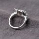 thumbnail image 4 of Anillo de gato con moneda antigua mate vintage puro, anillos para el pulgar para mujer, anillos de compromiso, bodas, regalos de joyería, 4 of 5