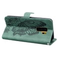 thumbnail image 3 of Wallet Case for Samsung Galaxy S9 Plus/S9+(6.2 inch, 2018), Allytech Folio Flip Embossed Butterfly PU Leather Protective Kickstand Wrist Strap Card Holder Glitter Case for Galaxy S9 Plus/S9+, Green, 3 of 5