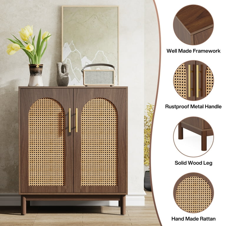 キャビネット・サイドボード Cane Weave Rattan Cabinet 43