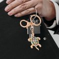 thumbnail image 6 of GOOHOCHY Turtle Rhinestone Keychain with Sparkling Pendant, Stylish Bag and Key Accessory, and Elegant Charm, 6 of 8