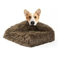 thumbnail image 3 of Kojooin Dog Blanket for Bed Couch Sofa, Waterproof Soft Warm Fluffy Faux Fur Fleece Puppy Blankets for Small Dog Cats, Machine Washable Pet Blanket for Furniture,Brown,100*120cm, 3 of 8