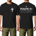 thumbnail image 2 of HAJWOH Mens Jesus Cross Printed Short Sleeve Cotton T-Shirts Crew Neck Shirts Faith Christ Tops, 2 of 5