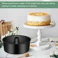 thumbnail image 6 of Coliware 10 inch Black Angel Food Cake Pan, Stainless Steel Non-stick Pound Cake Pan Mold with Tube, 6 of 7