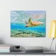 thumbnail image 3 of Funny Turtle Silly Turtle Scene Outside Wall Art Ready to Hang Unframed, 3 of 7