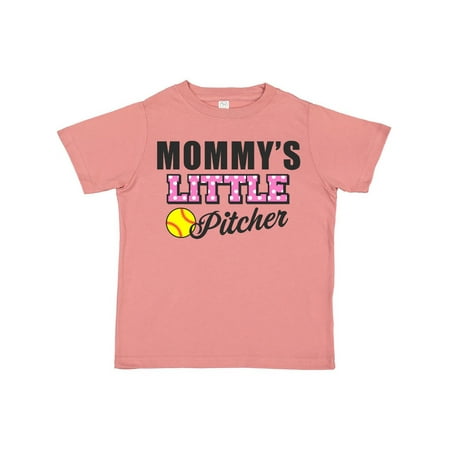

Inktastic Mommys Little Pitcher Softball Gift Toddler Toddler Girl T-Shirt