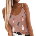 thumbnail image 1 of Babysbule Liquidation Hauts pour Femmes Mode Été Imprimé Décontracté Sans Manches Col Rond Débardeur Blouse Camis, 1 of 8
