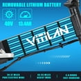 thumbnail image 4 of VITILAN V3 2.0 Electric Bike for Adults 750W Folding Electric Bike 20 Inch 4.0 Fat Tire Bikes Mountain Beach Snow Bike 48V 13AH Removable Battery Electric Bike, 4 of 5
