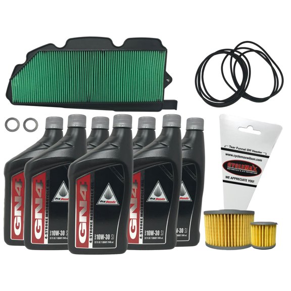 Cyclemax Maintenance Kit for 2016-2022 Honda Pioneer 1000 SXS OEM Maintenance Kit with 7 Qts of 10W-30 Oil