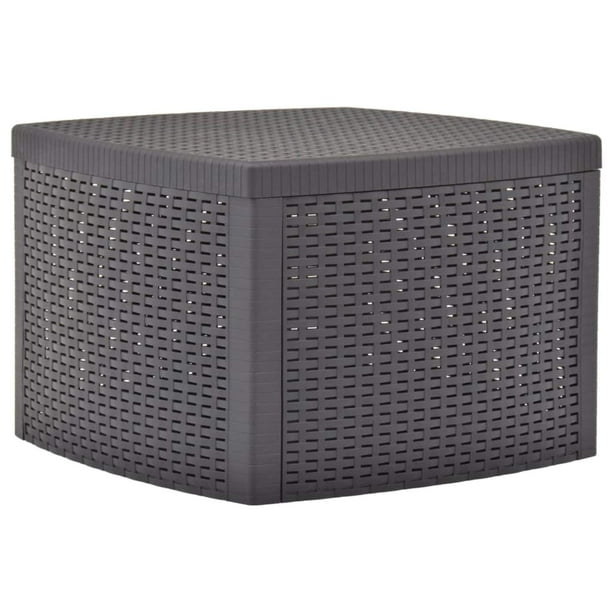 Mesa Lateral Casafoyer Mocha de Plástico 54x54x37 cm