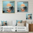 thumbnail image 4 of Designart "Papercut Pier Solitude II" Nautical & Beach Floater Framed Canvas Art Print, 4 of 7