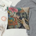 thumbnail image 2 of ONETECH Watercolor Elephant with Pillow Cover Traditional Art Mural Pillows Decorative Throw Pillows Farmhouse Decor for Home Cushion Case, 2 of 5