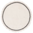 thumbnail image 2 of Safavieh Easy Care Hepburn Solid Cotton Machine Washable Area Rug, Ivory, 5' x 5' Round, 2 of 8