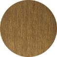thumbnail image 1 of Ahgly Company Indoor Round Abstract Brown Modern Area Rugs, 8' Round, 1 of 4