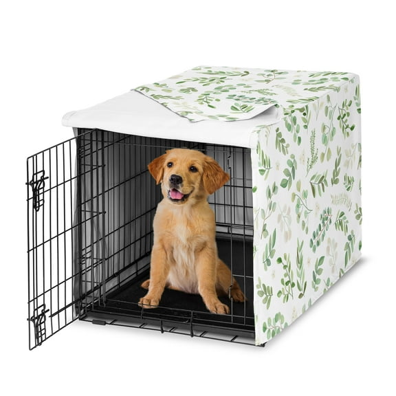 Sweet Jojo Designs Botanical Dog Crate Kennel Cover 36in.