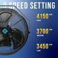 thumbnail image 2 of Tornado 18 Inch Wall Mount Fan Outdoor Wall Fan Water-Resistant High Velocity Fan - 4150 CFM - UL, 2 of 5