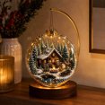thumbnail image 6 of Kdkad Light-up Christmas Ball Ornaments, 3.15 In Christmas Tree Ornaments with Built‑in Lights, Elegant Clear Acrylic Christmas Decorations for Xmas Tree Fireplace, Winter Room Decor Party Supplies, 6 of 6