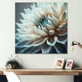 thumbnail image 2 of Designart Dahlia Flowers Blue And White III Canvas Wall Art, 2 of 5
