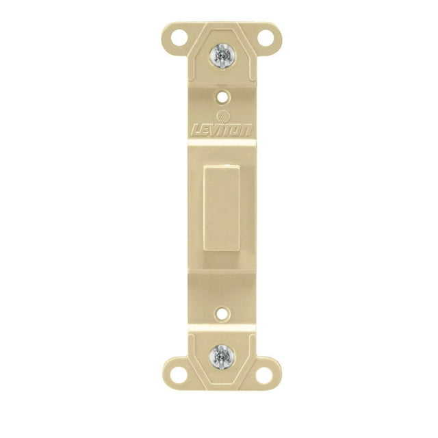 Plato de pared Leviton Ivory, 1 banda, plástico en blanco, paquete de 1