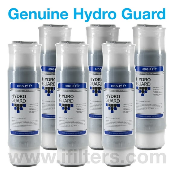 (6 Pack) Cuno Aqua-Pure AP117 Replacement Comparable Compatible Hydro Guard HDG-P117 Premium GAC Water Filter Cartridge