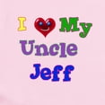 thumbnail image 2 of CafePress - I LOVE MY UNCLE JEFF Infant Bodysuit - Baby Light Bodysuit, Size Newborn - 24 Months, 2 of 4