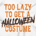 thumbnail image 2 of Too Lazy To Get A Halloween Costume Plus Size Crewneck Graphic Tee Shirt Brisco Brands 5X, 2 of 6
