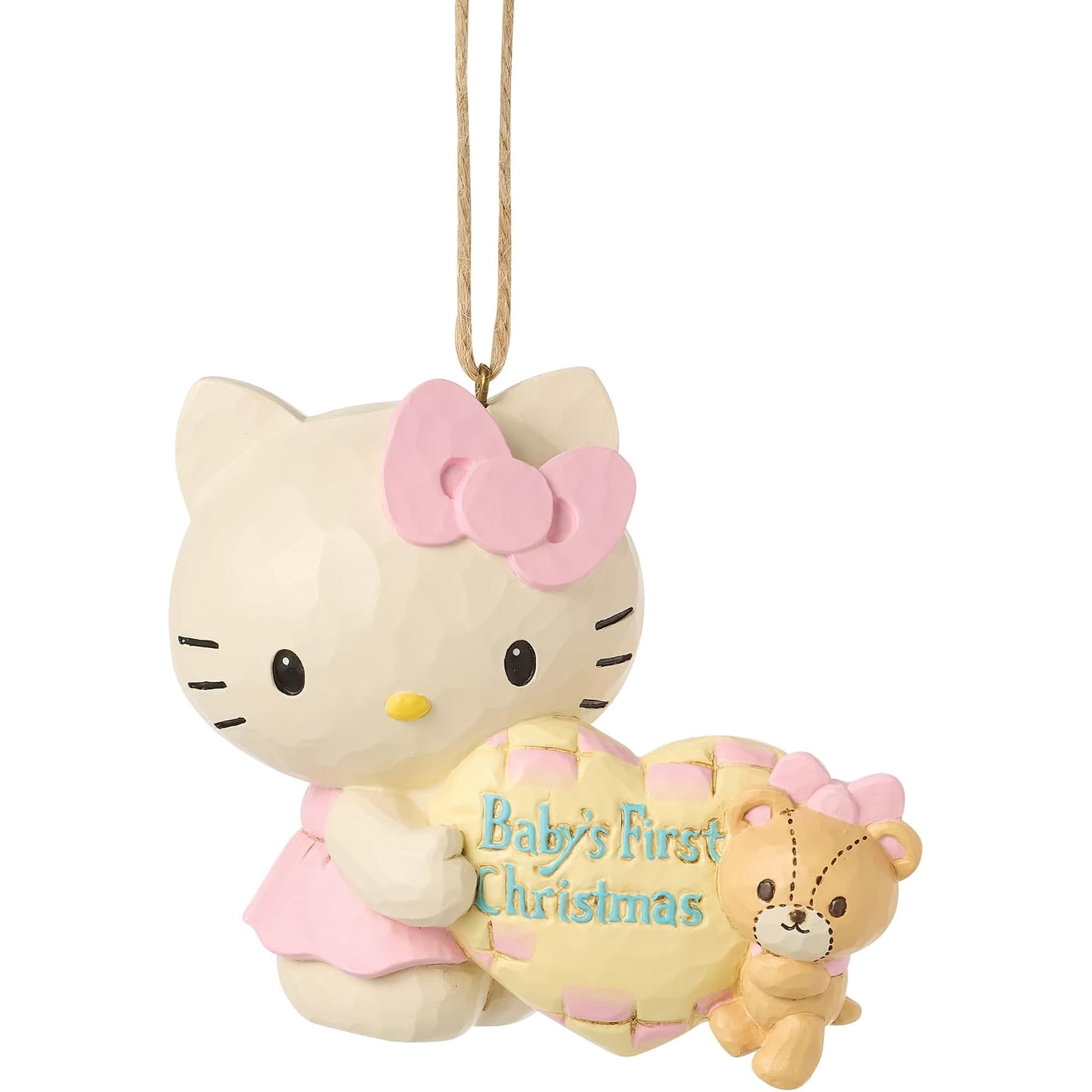 Enesco Sanrio by Jim Shore Hello Kitty Baby's First Christmas Hanging Ornament