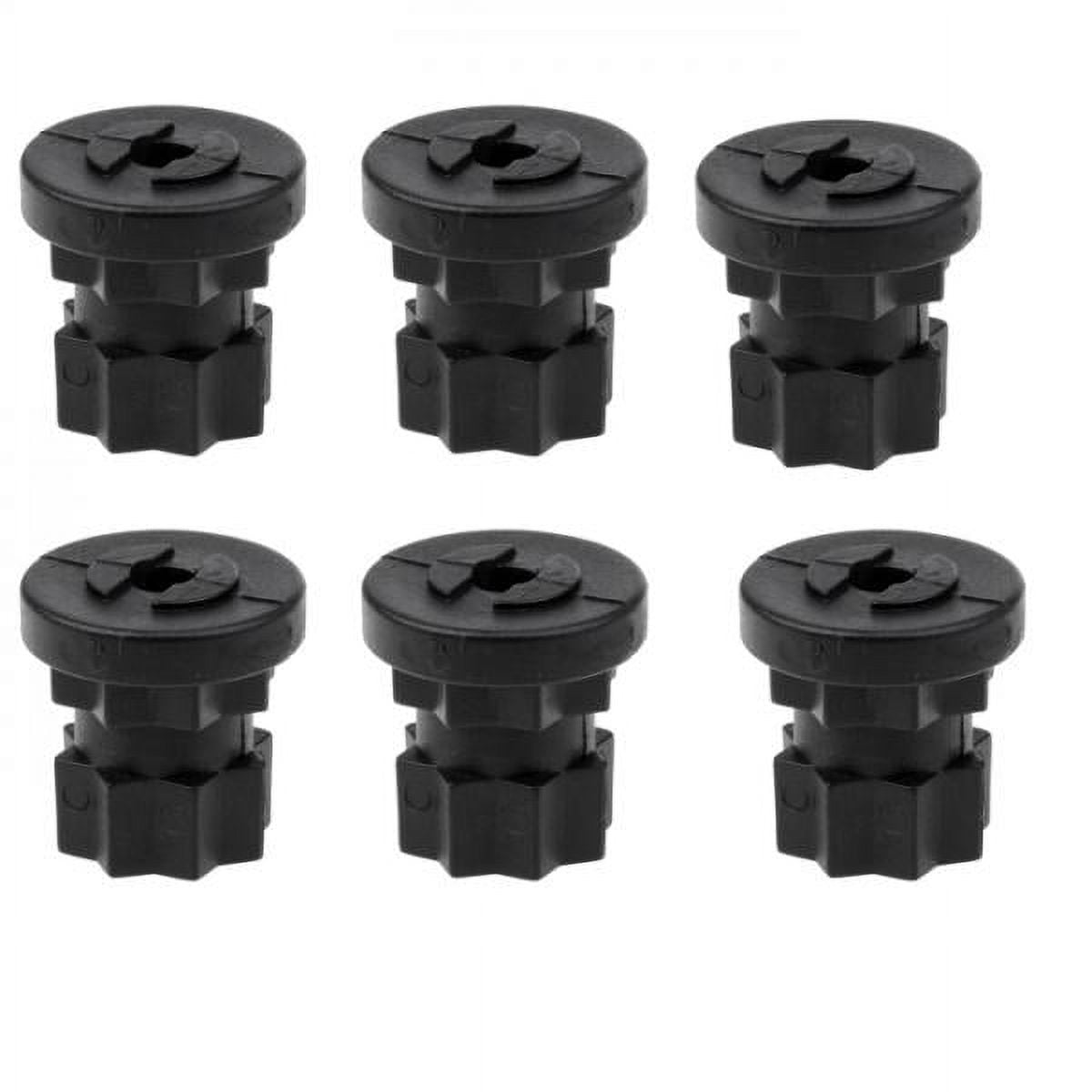 harayaa 6Pcs Mount Track Base Kayak Boating Fishing Rod Holder Track System