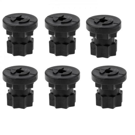 harayaa 6Pcs Mount Track Base Kayak Boating Fishing Rod Holder Track System