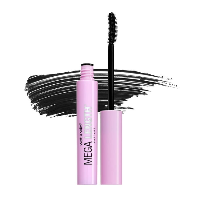 Máscara de pestañas wet n wild, alargadora, enriquecida con vitamina E, muy negra