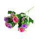 thumbnail image 2 of Gwong Decoración hogareña 1 unid romántico rosas falsas 6 cabezas flor artificial boda casa jardín decoración Gwong 98008, 2 of 6