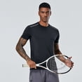 thumbnail image 2 of Mens Cooling Short Sleeve Shirts Lightweight Quick-Dry Athletic T-Shirts Outdoor Comfy Breathable Crewneck Tees For Gym, 2 of 6