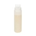 thumbnail image 2 of Restaurantware-24 Ounce Condiment Squeeze Bottles, 6 Squeeze Bottles With Triple Dispersion Tips - Large, Flexible, Clear Plastic Condiment Bottles, For Dispensing Sauces Or Oils, 2 of 11