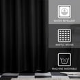thumbnail image 3 of SPXTEX Dark Green Shower Curtains 96 inches Long Waterproof Fabric Farmhouse Modern Rectangle Textured Shower Curtains with Hooks for Bathroom Decorative Shower Room 72" W X 96" L, 3 of 8