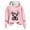 Pink, variant on Tunic Tops Plus Size Long Winter Fall Oversized Hooded Long-sleeved Kimono One Shoulder Hoody Heart Print Hoodie Cotton Sweatshirt Sweatshirts(White,S)
