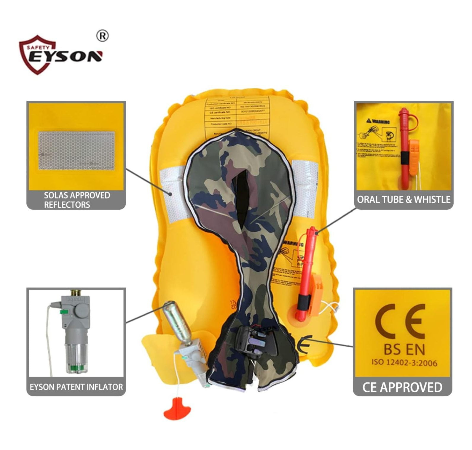 Inflatable Life Inflatable Life Vest for Child Classic Automatic