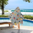 thumbnail image 3 of Yayeee Kids Hooded Towel with Hand Pockets Beach Soft Absorbent Bath Wrap 50 x 23.5 inch, Cute Acorns Pattern, 3 of 5