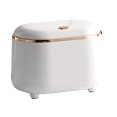 thumbnail image 1 of Mini Wastebasket, Plastic Trash Can with Press Type Lid Desktop Countertop Waste Garbage Bin for Bathroom Vanity, Makeup Table, Inside Cabinet, Cupboard, 1 of 7